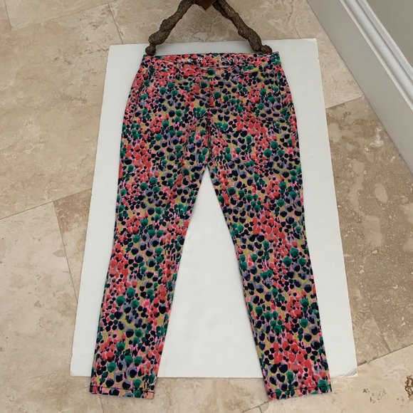 GAP printed Skinny Mini cropped Khakis SIZE 4 - Picture 2 of 9